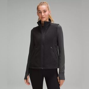 Lululemon Fleece-Lined Running Vest color black